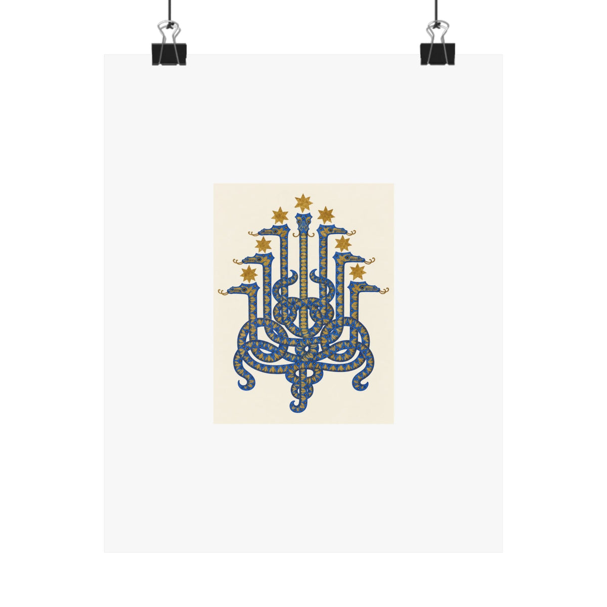 Herodias serpent art print, Old Heaven