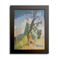 Three Deadly Notes by N. C. Wyeth, 1917, King Arthur illustration as an 8 x 10 in framed print in a black wood frame