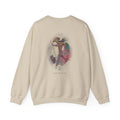 Back of Sand Athena Vintage sweatshirt with large soft Athene print by N. C. Wyeth, 1929, from Homer's Odyssey (public domain); Old Heaven.