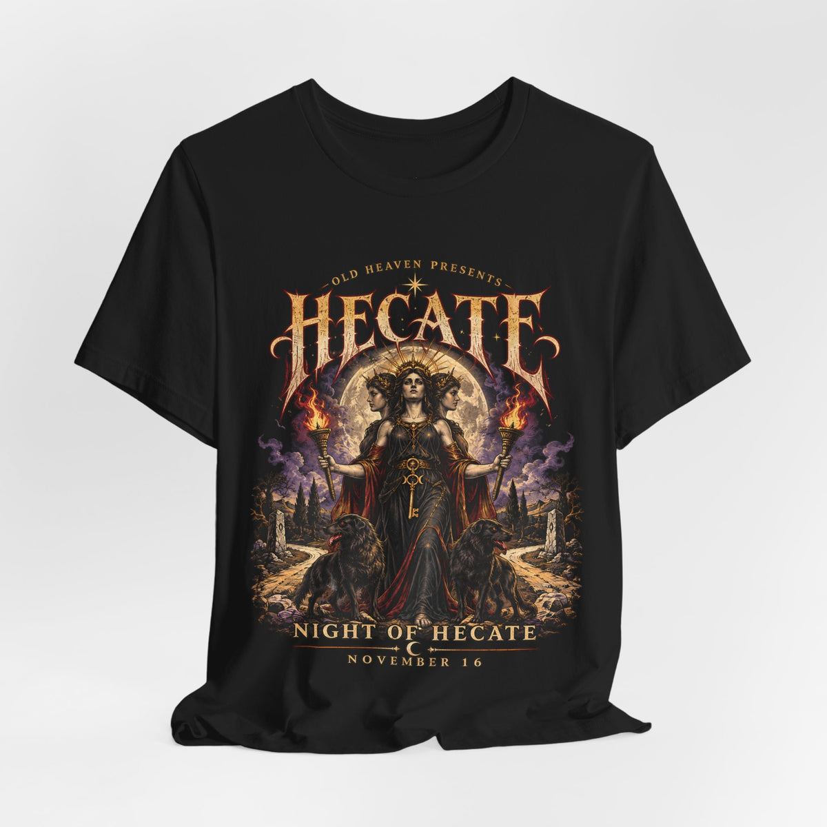 Old Heaven Hecate Crossroads T-Shirt — Night of Hecate Concert Graphic
