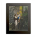 Isolde at the Departure by N. C. Wyeth, 1917, King Arthur illustration as an 8 x 10 in framed print in a black wood frame