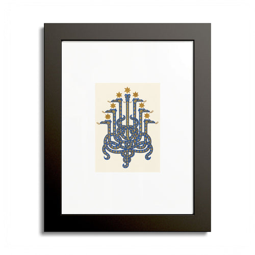 Herodias Serpent Framed Art Print | Old Heaven