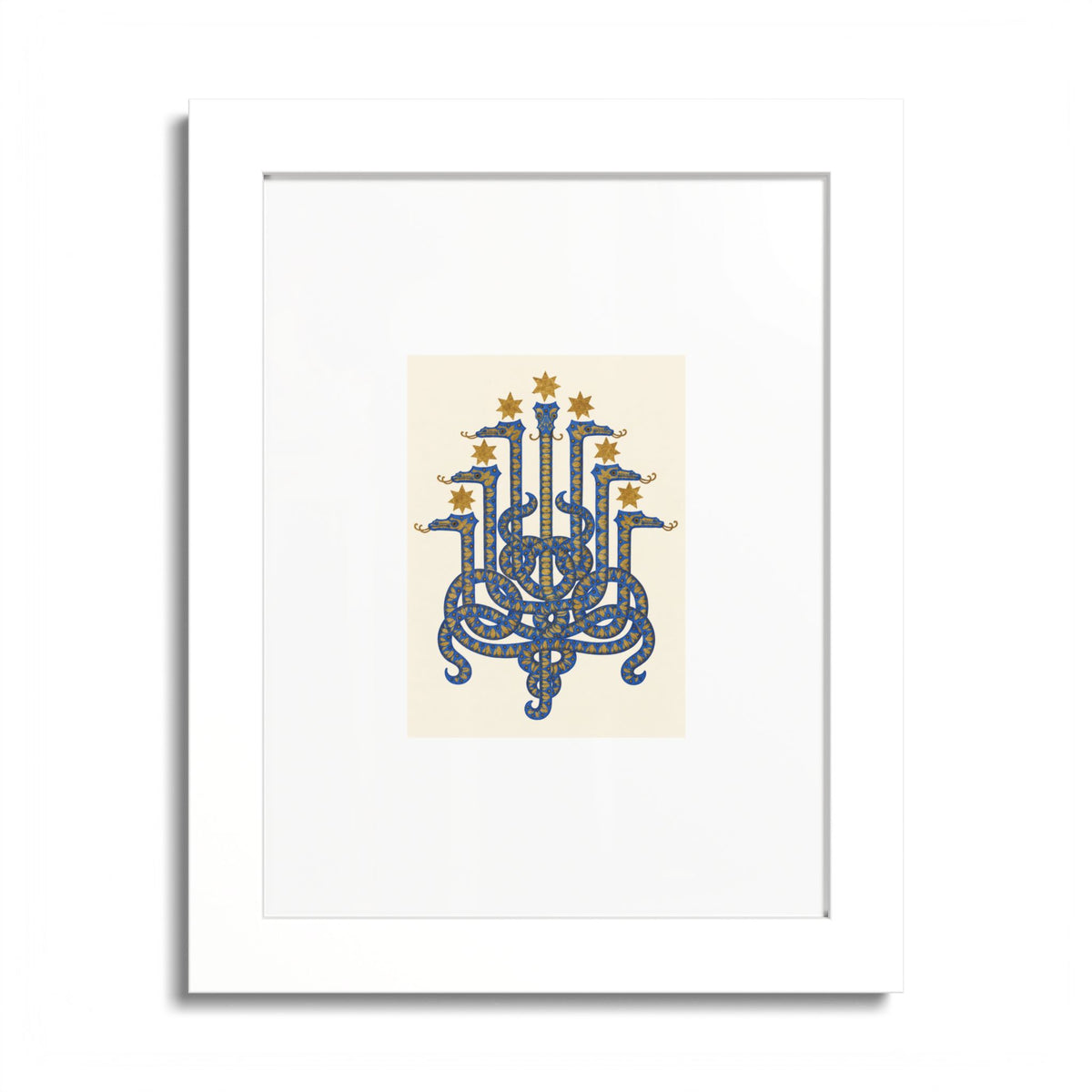 Herodias Serpent Framed Art Print | Old Heaven