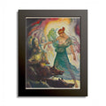 Circe and the Swine by N. C. Wyeth, 1929, Odyssey illustration as an 8 x 10 in framed print in a black wood frame