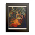Odysseus in the Land of the Dead by N. C. Wyeth, 1929, Odyssey illustration as an 8 x 10 in framed print in a black wood frame