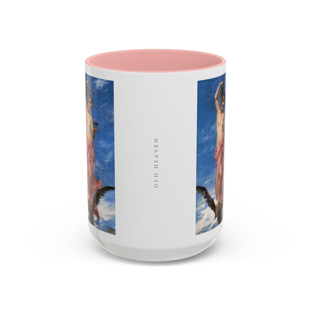 Hebe mug between its two Carolus-Duran panels, with a small vertical OLD HEAVEN signature