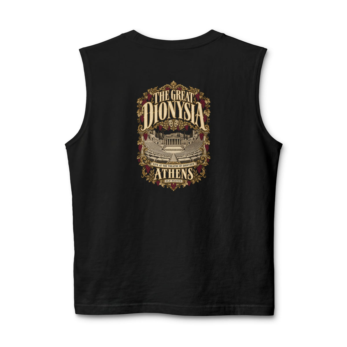 Old Heaven — Dionysus The Great Dionysia Concert Sleeveless Muscle Tee