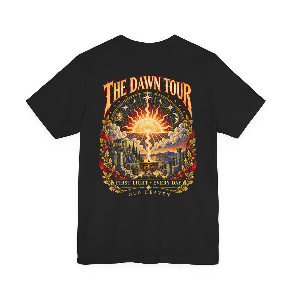 Old Heaven Helios Sun God T-Shirt — The Dawn Tour Concert Graphic