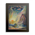 Telemachus in the Chariot of Nestor by N. C. Wyeth, 1929, Odyssey illustration as an 8 x 10 in framed print in a black wood frame