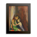 Odysseus and Penelope Reunited by N. C. Wyeth, 1929, Odyssey illustration as an 8 x 10 in framed print in a black wood frame