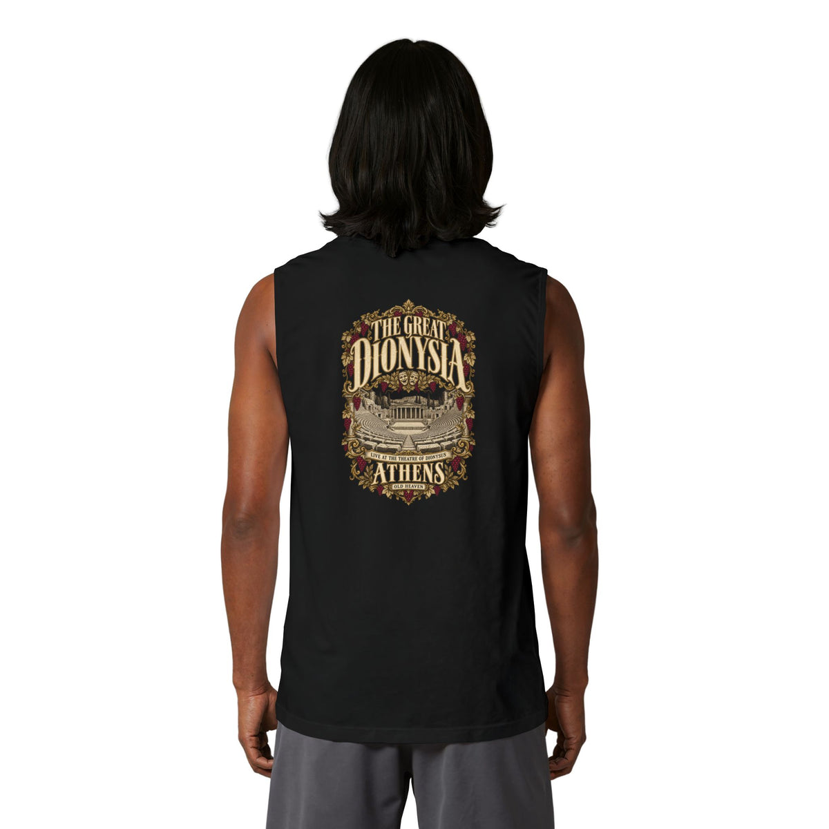Old Heaven — Dionysus The Great Dionysia Concert Sleeveless Muscle Tee